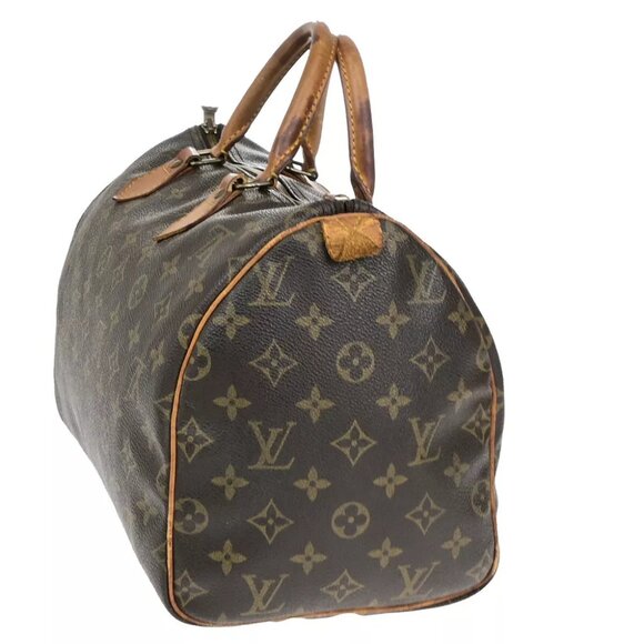 LOUIS VUITTON Speedy 30 Travel Hand Bag Monogram Leather Brown M41526 69YF405 - Picture 3 of 13